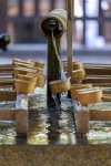 temizuya, a fountain at which you clean your hands and mouth, purifying your body as you enter the shrine